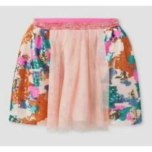 Cat & Jack Sequin and Tulle A-Line Skirt